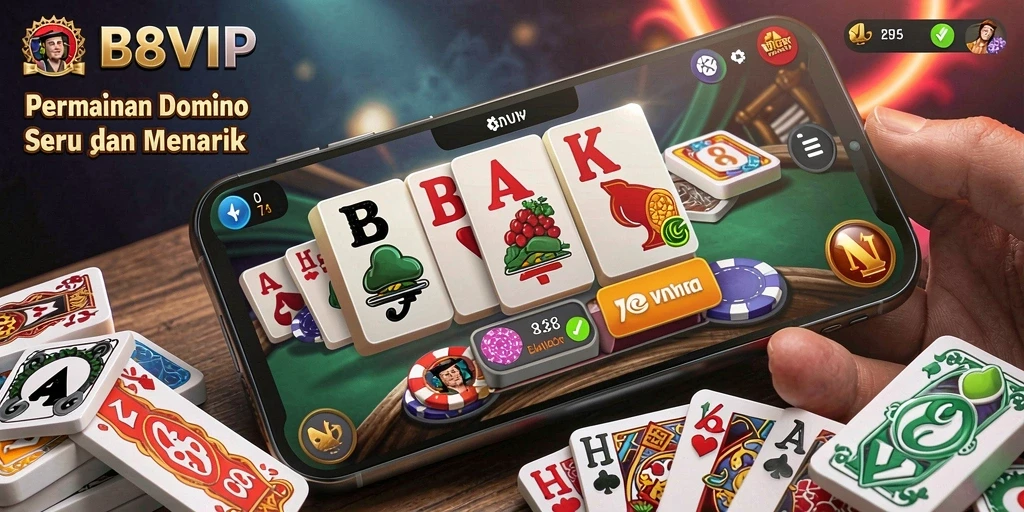 Tampilan gameplay B8VIP yang seru dan interaktif dengan desain menarik.