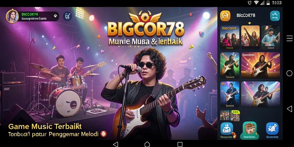 Tangkapan layar utama menunjukkan gameplay dinamis di BIGCOR78.