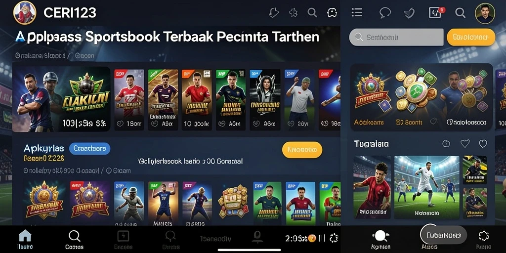 Tangkapan layar utama CERI123 menampilkan antarmuka taruhan yang menarik dan mudah dipahami.