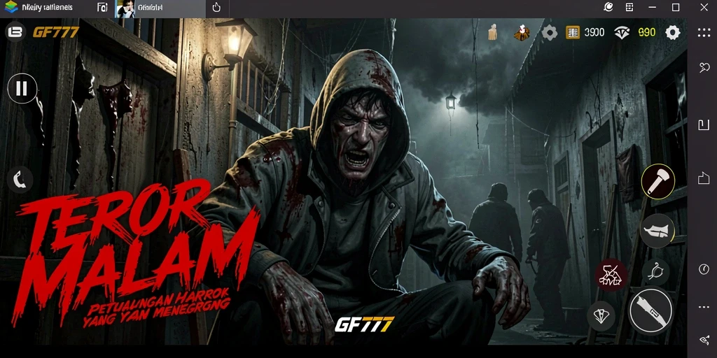 Gameplay menegangkan GF777 dengan suasana horror yang mencekam.