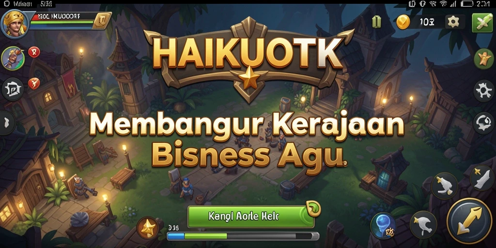 Tampilan gameplay HAIKUOTK yang menyenangkan dan interaktif.