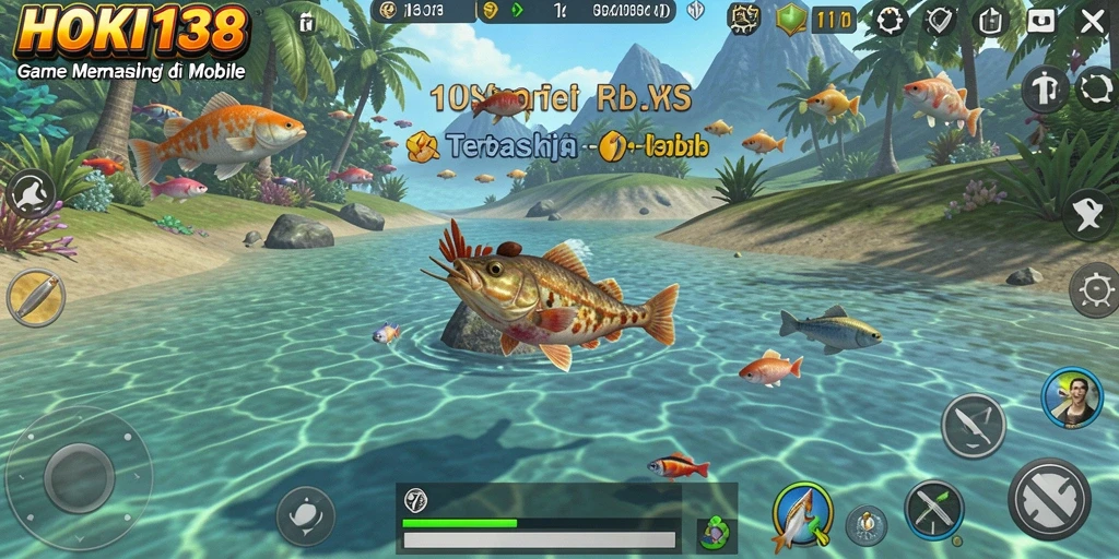 Tangkapan ikan besar dalam gameplay memukau HOKI138.