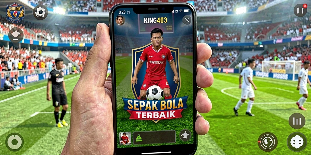 Gameplay seru dalam KING403 dengan aksi sepak bola yang mendebarkan.