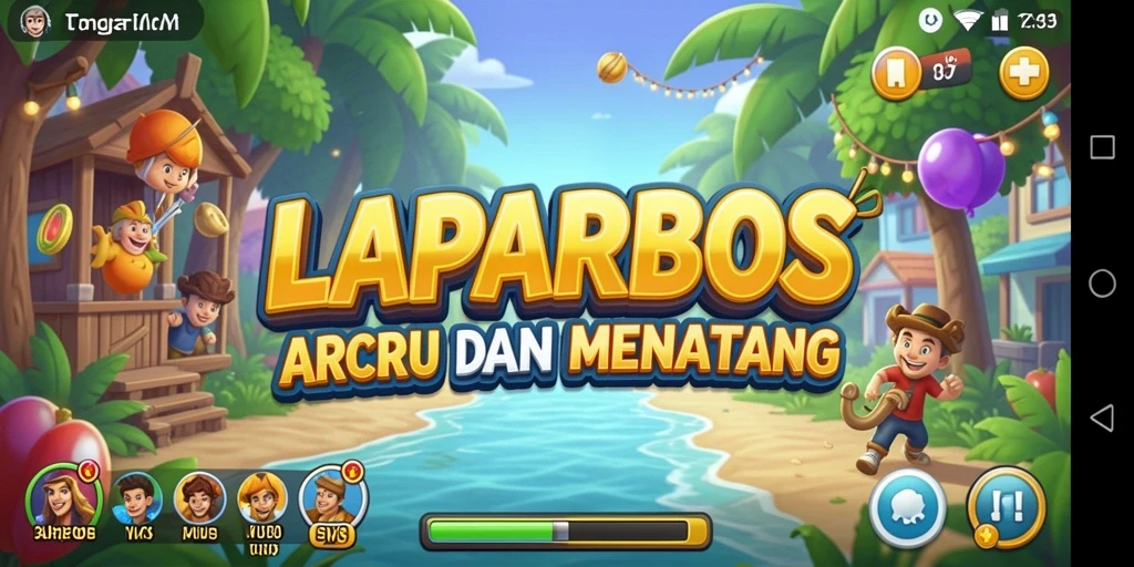 Tampilan gameplay seru dari LAPARBOS yang penuh tantangan.