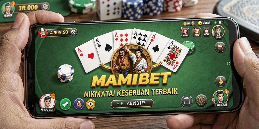 Screenshot gameplay MAMIBET yang menampilkan serunya permainan Domino.