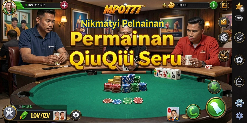 Tangkapan layar MPO777 menunjukkan gameplay QiuQiu yang seru.