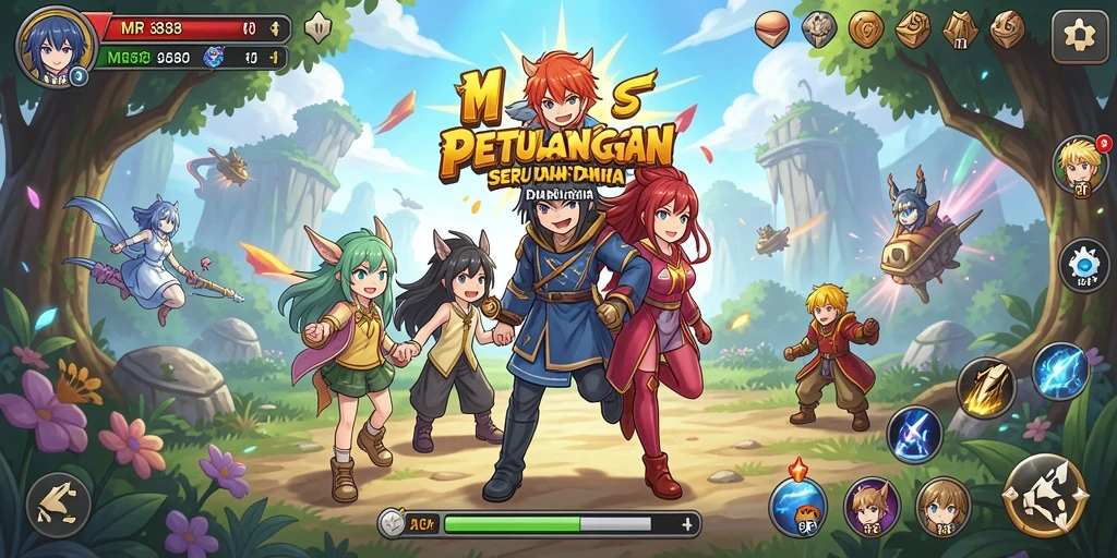 Tampilan gameplay seru dan penuh warna dalam MR888.