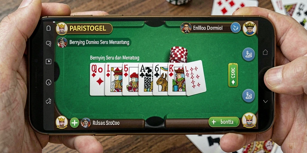 Screenshot PARISTOGEL menampilkan momen seru saat bermain Domino.