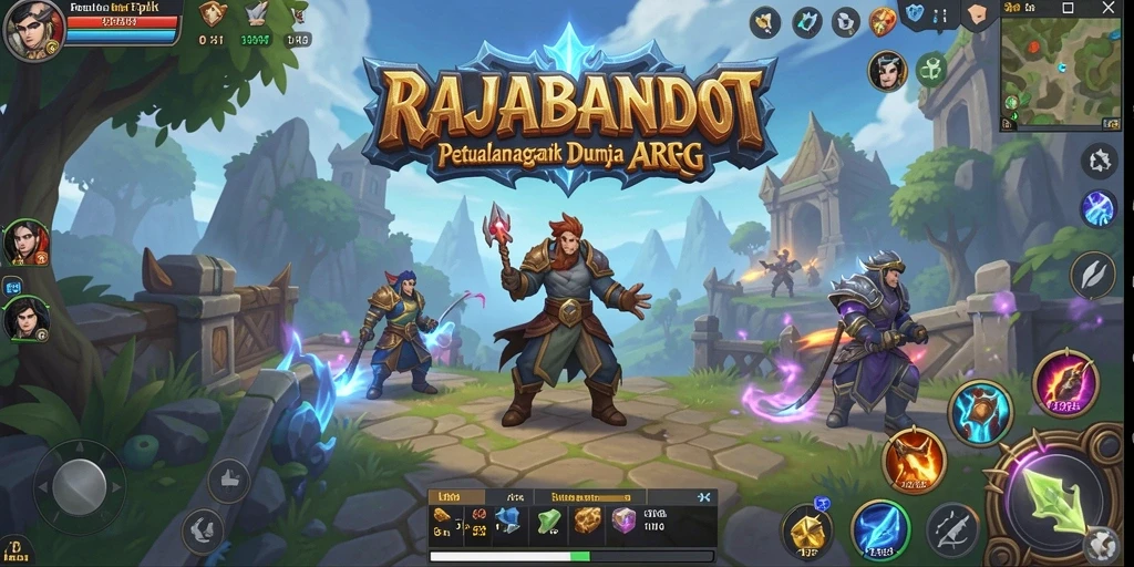 Tangkapan layar <strong>RAJABANDOT</strong> menunjukkan aksi pertempuran menegangkan.