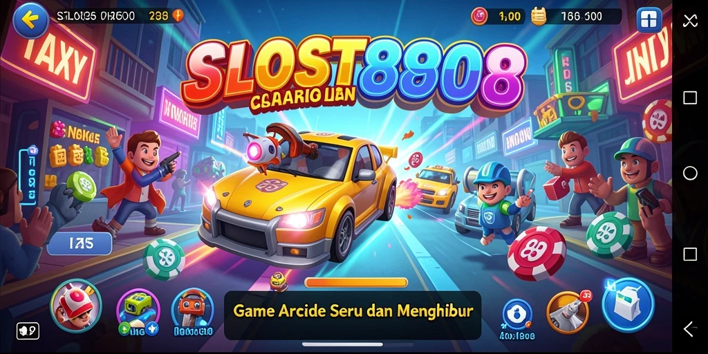 Tampilan gameplay seru dan penuh warna dari SLOST8808.