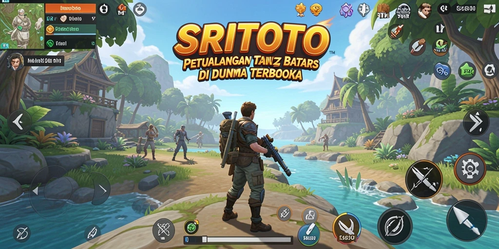 Tampilan menakjubkan dari gameplay SRITOTO di dunia terbuka yang luas.