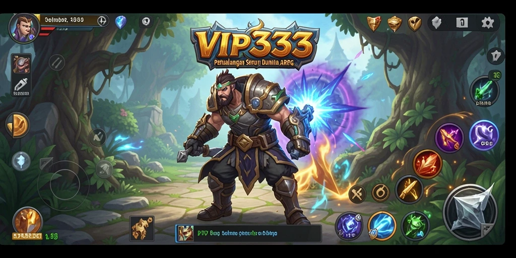 Screenshot gameplay ARPG VIP333 menampilkan pertempuran epik dan eksplorasi dunia fantastis.